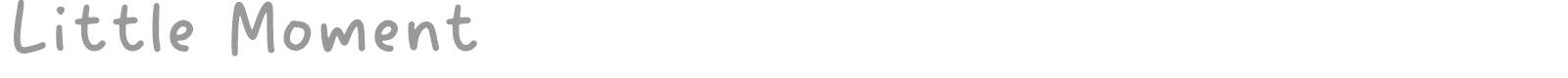 Little Moment font preview